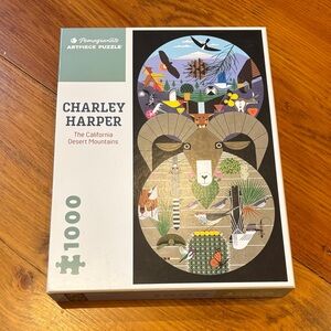 CHARLEY HARPER 1000 Piece Jigsaw Puzzle California Desert Mountains Pomegranate